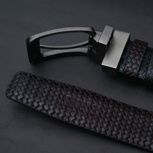 Zays Reversible Handcrafted Genuine Leather Belt for Men – Premium Quality, Adjustable, Stylish & Durable - ZMB140 - Image 11
