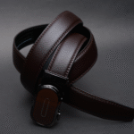 Zays Handcrafted Imported Genuine Leather Auto Gear Belt for Unisex– Premium Quality, Adjustable, Stylish & Durable - ZMB148 - Image 2