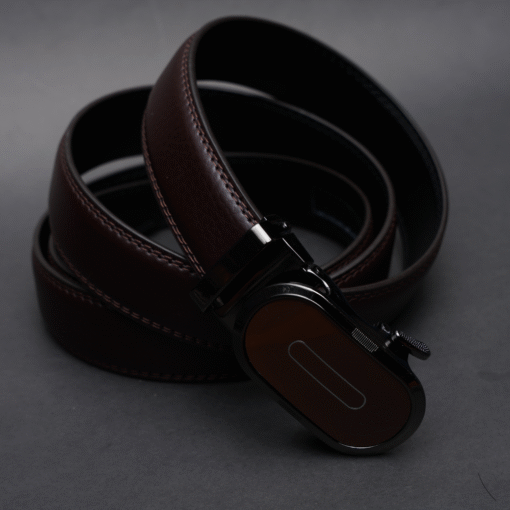 Zays Handcrafted Imported Genuine Leather Auto Gear Belt for Unisex– Premium Quality, Adjustable, Stylish & Durable - ZMB148 - Image 1