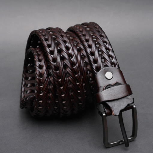 Zays Handcrafted Imported Genuine Leather Belt for Unisex – Premium Quality, Adjustable, Stylish & Durable - ZMB144 - Image 1