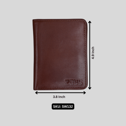 Zays Handcrafted Premium Oil Pull Up Leather Bifold Short Wallet for Unisex - ZSW132 - Image 5