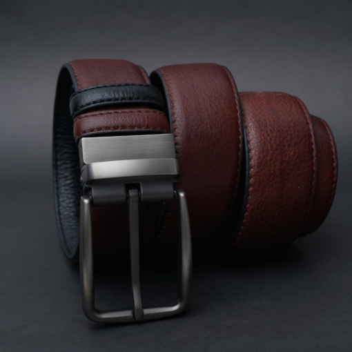 Zays Reversible Leather Belt For Men - MB139 - Image 9