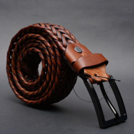 Zays Handcrafted Imported Genuine Leather Belt for Unisex – Premium Quality, Adjustable, Stylish & Durable - ZMB145 - Image 6