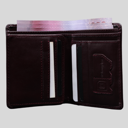 Zays Handcrafted Premium Leather Bifold Wallet – Slim, Durable & Stylish Short Wallet for Unisex - ZSW131 - Image 2