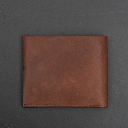 Zays Handcrafted Premium Oil Pull Up Leather Bifold Short Wallet for Unisex - ZSW134 - Image 1