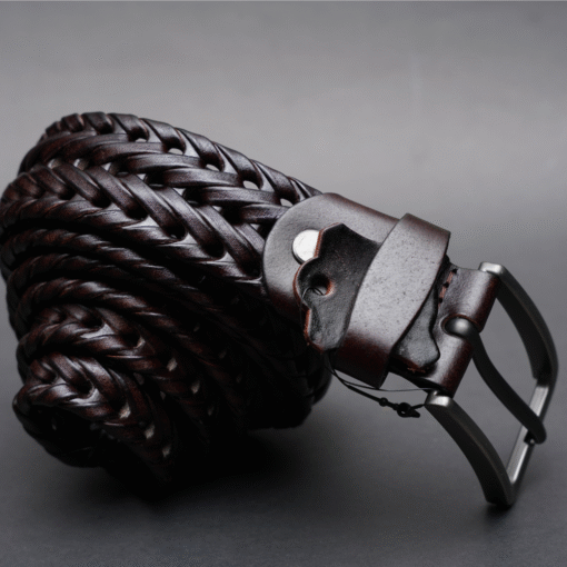 Zays Handcrafted Imported Genuine Leather Belt for Unisex – Premium Quality, Adjustable, Stylish & Durable - ZMB144 - Image 2