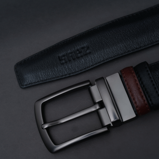 Zays Reversible Leather Belt For Men - MB136 - Image 2