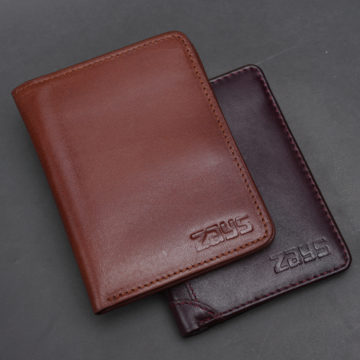 Zays Handcrafted Premium Oil Pull Up Leather Bifold Short Wallet for Unisex - ZSW132 - Image 3