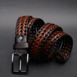 Zays Handcrafted Imported Genuine Leather Belt for Unisex – Premium Quality, Adjustable, Stylish & Durable - ZMB146 - Image 5