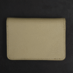 Zays Premium Eco-Friendly Leather Magnetic Card Holder Mini Wallet (ZCW114-Light Cream) - Image 6
