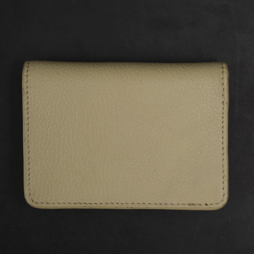 Zays Premium Eco-Friendly Leather Magnetic Card Holder Mini Wallet (ZCW114-Light Cream) - Image 6