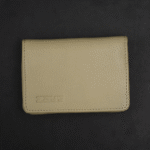 Zays Premium Eco-Friendly Leather Magnetic Card Holder Mini Wallet (ZCW114-Light Cream) - Image 5