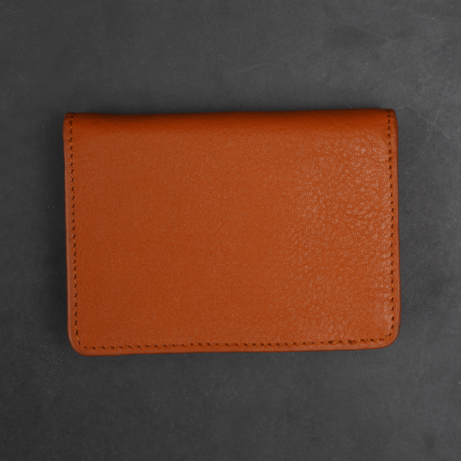 Zays Premium Eco-Friendly Leather Magnetic Card Holder Mini Wallet (ZCW110-Tan Brown) - Image 7