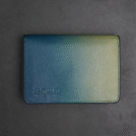 Zays Premium Eco-Friendly Leather Magnetic Card Holder Mini Wallet (ZCW115-Sky & Cream Mix) - Image 4