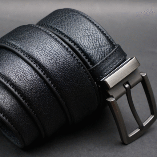 Zays Handcrafted Genuine Leather Belt for Men – Premium Quality, Adjustable, Stylish & Durable (ZMB150-Black) - Image 11