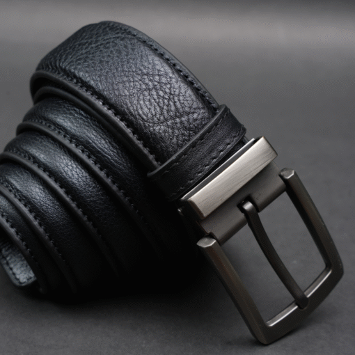Zays Handcrafted Genuine Leather Belt for Men – Premium Quality, Adjustable, Stylish & Durable (ZMB150-Black) - Image 8