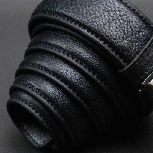 Zays Handcrafted Genuine Leather Belt for Men – Premium Quality, Adjustable, Stylish & Durable (ZMB150-Black) - Image 9