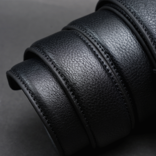 Zays Handcrafted Genuine Leather Belt for Men – Premium Quality, Adjustable, Stylish & Durable (ZMB151-Black) - Image 5