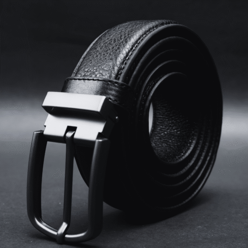 Zays Handcrafted Genuine Leather Belt for Men – Premium Quality, Adjustable, Stylish & Durable (ZMB151-Black) - Image 6