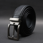 Zays Handcrafted Genuine Leather Belt for Men – Premium Quality, Adjustable, Stylish & Durable (ZMB152-Black) - Image 2