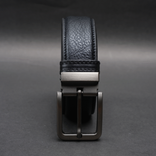 Zays Handcrafted Genuine Leather Belt for Men – Premium Quality, Adjustable, Stylish & Durable (ZMB152-Black) - Image 7