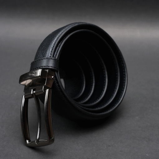 Zays Handcrafted Genuine Leather Belt for Men – Premium Quality, Adjustable, Stylish & Durable (ZMB153-Black) - Image 8