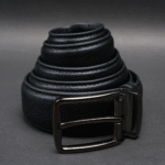 Zays Handcrafted Genuine Leather Belt for Men – Premium Quality, Adjustable, Stylish & Durable (ZMB153-Black) - Image 5