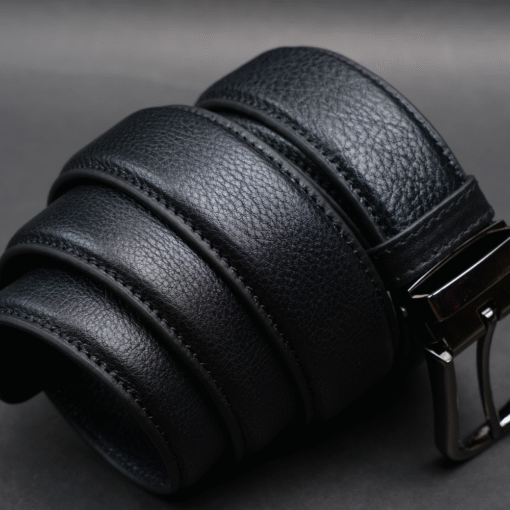 Zays Handcrafted Genuine Leather Belt for Men – Premium Quality, Adjustable, Stylish & Durable (ZMB154-Black) - Image 9