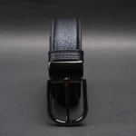 Zays Handcrafted Genuine Leather Belt for Men – Premium Quality, Adjustable, Stylish & Durable (ZMB154-Black) - Image 4