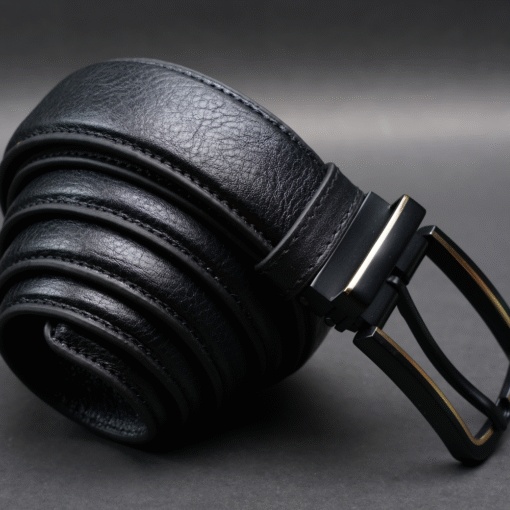 Zays Handcrafted Genuine Leather Belt for Men – Premium Quality, Adjustable, Stylish & Durable (ZMB155-Black) - Image 9