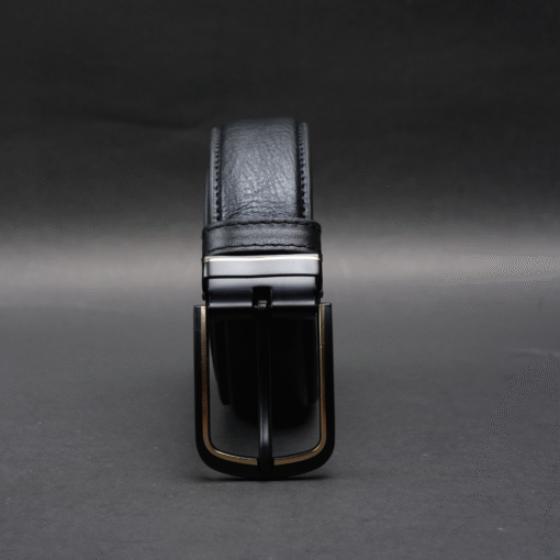 Zays Handcrafted Genuine Leather Belt for Men – Premium Quality, Adjustable, Stylish & Durable (ZMB155-Black) - Image 7