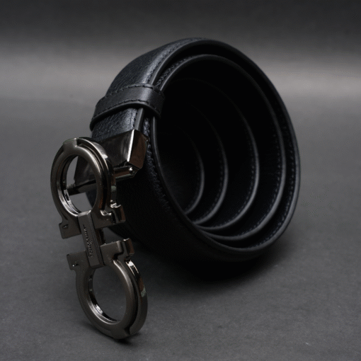 Zays Handcrafted Genuine Leather Belt for Men – Premium Quality, Adjustable, Stylish & Durable (ZMB157-Black) - Image 8