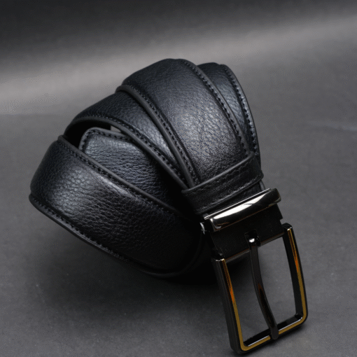 Zays Handcrafted Genuine Leather Belt for Men – Premium Quality, Adjustable, Stylish & Durable (ZMB156-Black) - Image 7