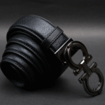 Zays Handcrafted Genuine Leather Belt for Men – Premium Quality, Adjustable, Stylish & Durable (ZMB157-Black)