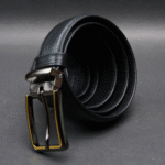 Zays Handcrafted Genuine Leather Belt for Men – Premium Quality, Adjustable, Stylish & Durable (ZMB156-Black) - Image 6