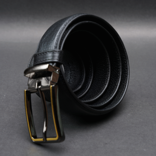 Zays Handcrafted Genuine Leather Belt for Men – Premium Quality, Adjustable, Stylish & Durable (ZMB156-Black) - Image 6