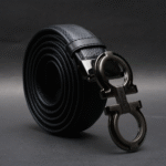 Zays Handcrafted Genuine Leather Belt for Men – Premium Quality, Adjustable, Stylish & Durable (ZMB157-Black) - Image 5