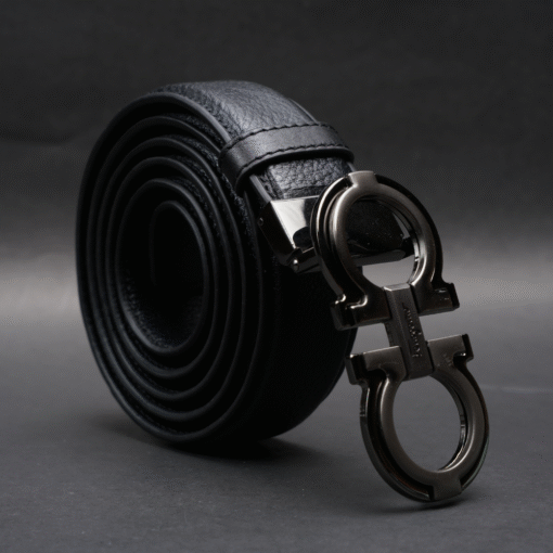 Zays Handcrafted Genuine Leather Belt for Men – Premium Quality, Adjustable, Stylish & Durable (ZMB157-Black) - Image 5