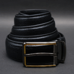 Zays Handcrafted Genuine Leather Belt for Men – Premium Quality, Adjustable, Stylish & Durable (ZMB156-Black) - Image 2