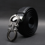 Zays Handcrafted Genuine Leather Belt for Men – Premium Quality, Adjustable, Stylish & Durable (ZMB157-Black) - Image 4