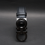 Zays Handcrafted Genuine Leather Belt for Men – Premium Quality, Adjustable, Stylish & Durable (ZMB157-Black) - Image 3