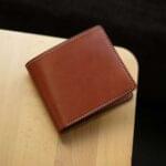 Zays Handcrafted Premium Eco-Friendly Oil Pull Up Leather Bifold Short Wallet (ZSW130-Brown)