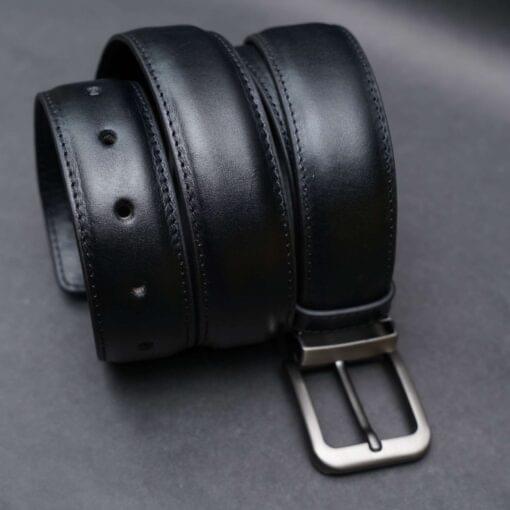 Zays Handcrafted Genuine Leather Belt for Men – Premium Quality, Adjustable, Stylish & Durable (ZMB130-Black) - Image 6