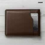 Zays Handcrafted Premium Leather Bifold Short Wallet (SW102-Chocolate) - Image 3