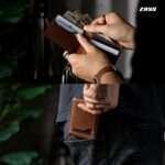 Zays Handcrafted Premium Leather Bifold Short Wallet (SW102-Chocolate) - Image 10