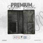 Zays Handcrafted Premium Eco-Friendly Leather Long Wallet for Max 2 Mobile (ZLW107-Black)