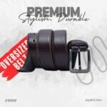 Zays Oversized Genuine Leather Belt for Men | Handcrafted 100% Full-Grain Leather | Durable & Adjustable Plus Size Belt (up to 60") (Copy)